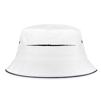 Strich art coup de pinceau tiret - Bob - blanc/marine - Devant