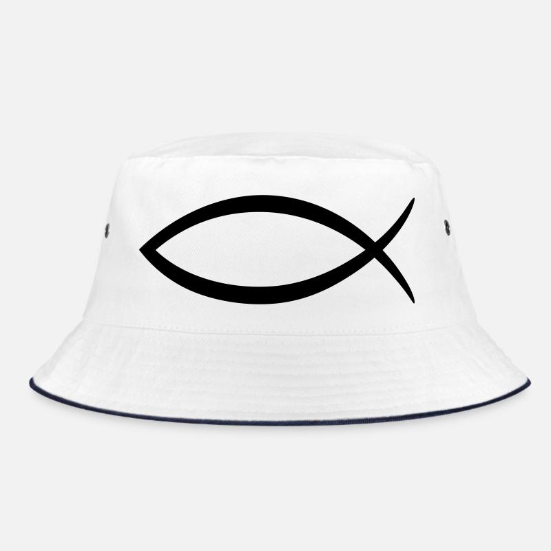 Christenfisch Symbol Bucket Hat
