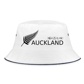 City of Sails Auckland New Zealand - Bucket Hat - white/navy - Front