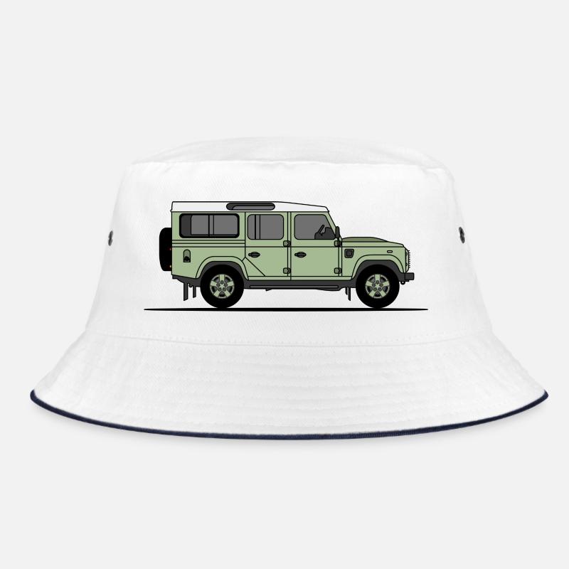 Defender 110 - Bucket Hat - white/navy