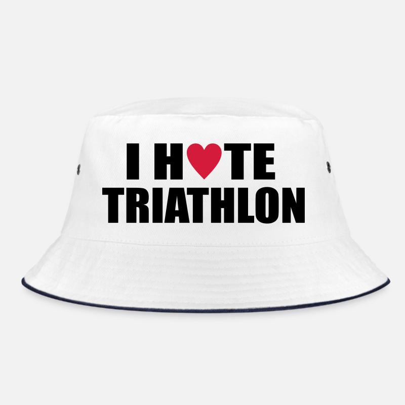 triathlon - Bucket Hat - Weiß/Navy
