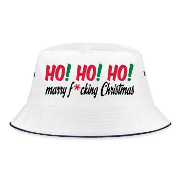 christmas - Bucket Hat - white/navy - Front