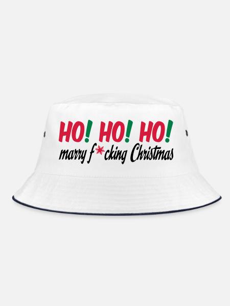 christmas - Bucket Hat - white/navy - Front