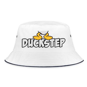 Duckstep (Dubstep) - Bucket Hat - white/navy - Front