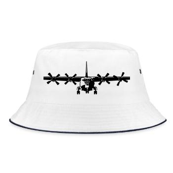 Antonov 12 - Bucket Hat - white/navy - Front