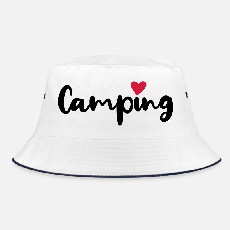 Camping Camper Herz Sommer Urlaub Wohnmobil Fan Bucket Hat