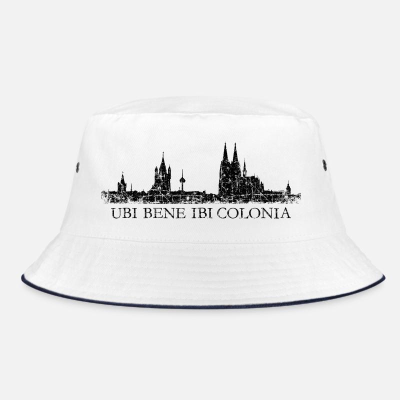 UBI BENE IBI COLONIA Kölner Skyline Köln Bucket Hat
