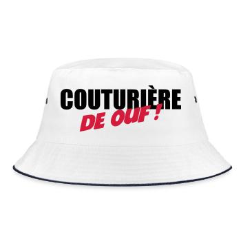 Couturière de ouf - Bob - blanc/marine - Devant