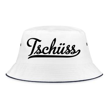 tschüss - Bucket Hat - Weiß/Navy - Vorne