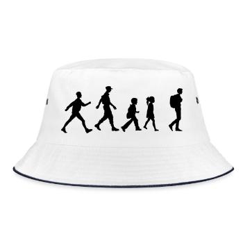 Walking group logovan walking group club - Bucket Hat - white/navy - Front