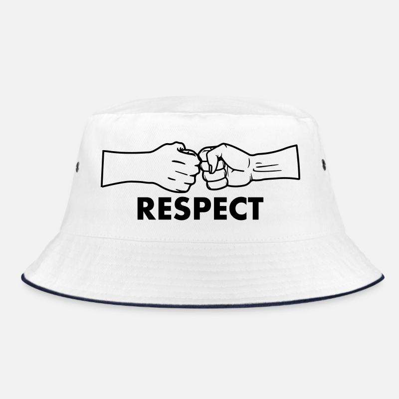 Respectez deux poings avec le texte 'RESPECT' Bob