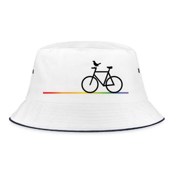Rainbow Bike Route avec Black Bike - Bob - blanc/marine - Devant