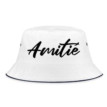 Amitie Script Design pour Vêtements - Bob - blanc/marine - Devant