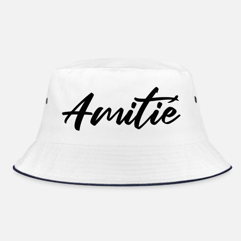 Amitie Script Design pour Vêtements - Bob - blanc/marine