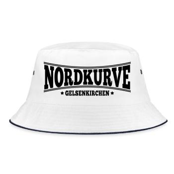 Nordkurve Gelsenkirchen | Farbe änderbar - Bucket Hat - Weiß/Navy - Vorne