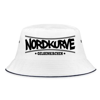 Nordkurve Gelsenkirchen | Farbe änderbar - Bucket Hat - Weiß/Navy - Vorne