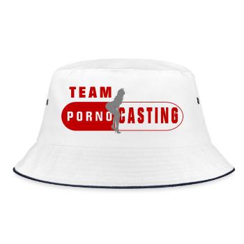 Team Porn Casting - Bucket Hat - white/navy - Front