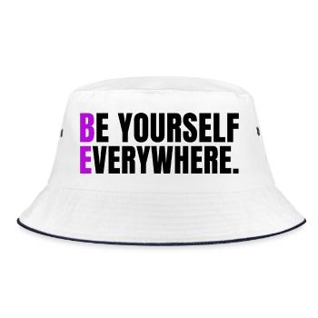 Be Yourself Everywhere - Bob - blanc/marine - Devant