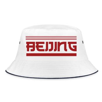 Beijing - Bucket Hat - white/navy - Front