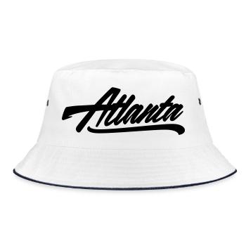 atlanta shirt - Bucket Hat - Weiß/Navy - Vorne