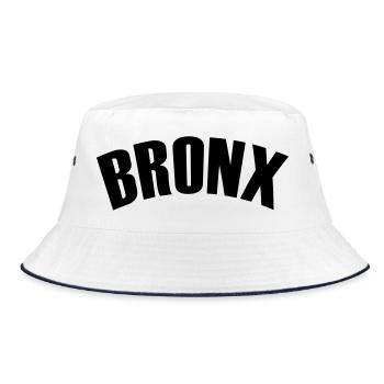 Bronx Shirt - Bucket Hat - white/navy - Front