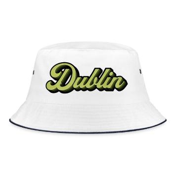 Dublin Retro Script in Lime - Bob - blanc/marine - Devant