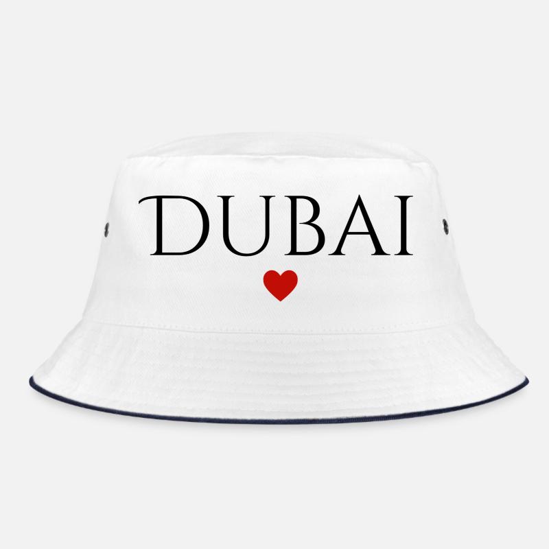 Dubai - Bucket Hat - Weiß/Navy