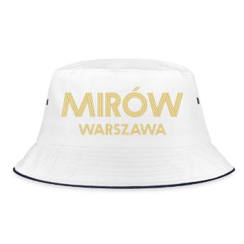 MIROW Warszawa Warsaw Warschau - Bucket Hat - Weiß/Navy - Vorne
