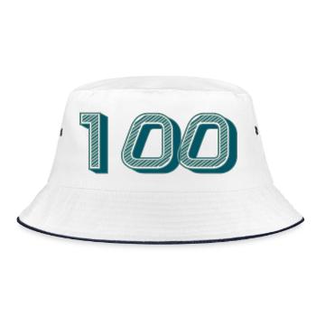 100. 100 ANS. 100e ANNIVERSAIRE. ANNIVERSAIRE 100 - Bob - blanc/marine - Devant