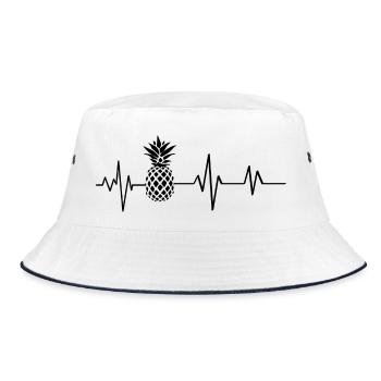 battement de cœur ananas - Bob - blanc/marine - Devant