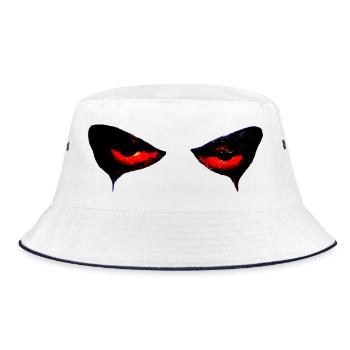 Halloween Pumpkin Grimace - Bucket Hat - white/navy - Front
