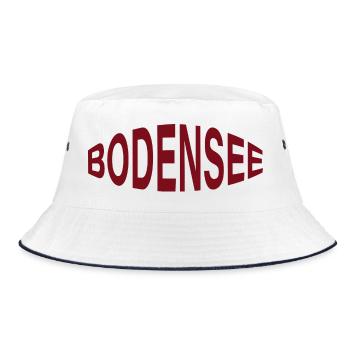 BODENSEE - Bucket Hat - Weiß/Navy - Vorne