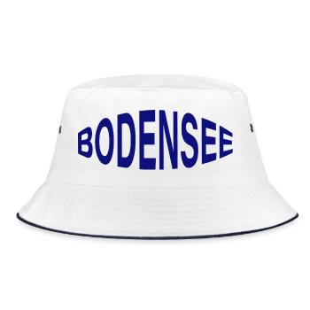 BODENSEE - Bucket Hat - Weiß/Navy - Vorne