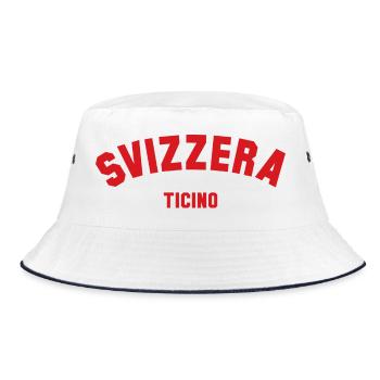 TICINO Svizzera Switzerland Schweiz - Bucket Hat - white/navy - Front