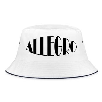 ALLEGRO - Bucket Hat - Weiß/Navy - Vorne