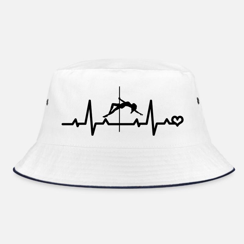 Pole dance Herzschlag Herzfrequenz Tanzen Pole EKG Bucket Hat