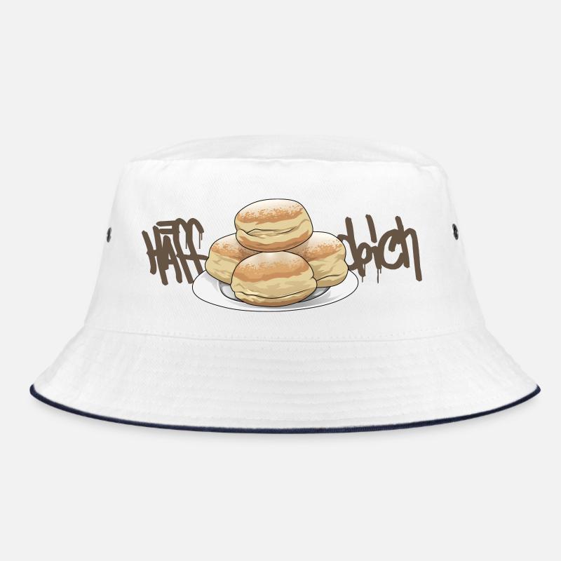 Yeast dough // doughnuts // illustration Bucket Hat