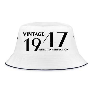 Vintage 1947 aged to perfection - Bob - blanc/marine - Devant