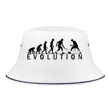 Tennis Evolution tweener shirt - Bucket Hat - white/navy - Front