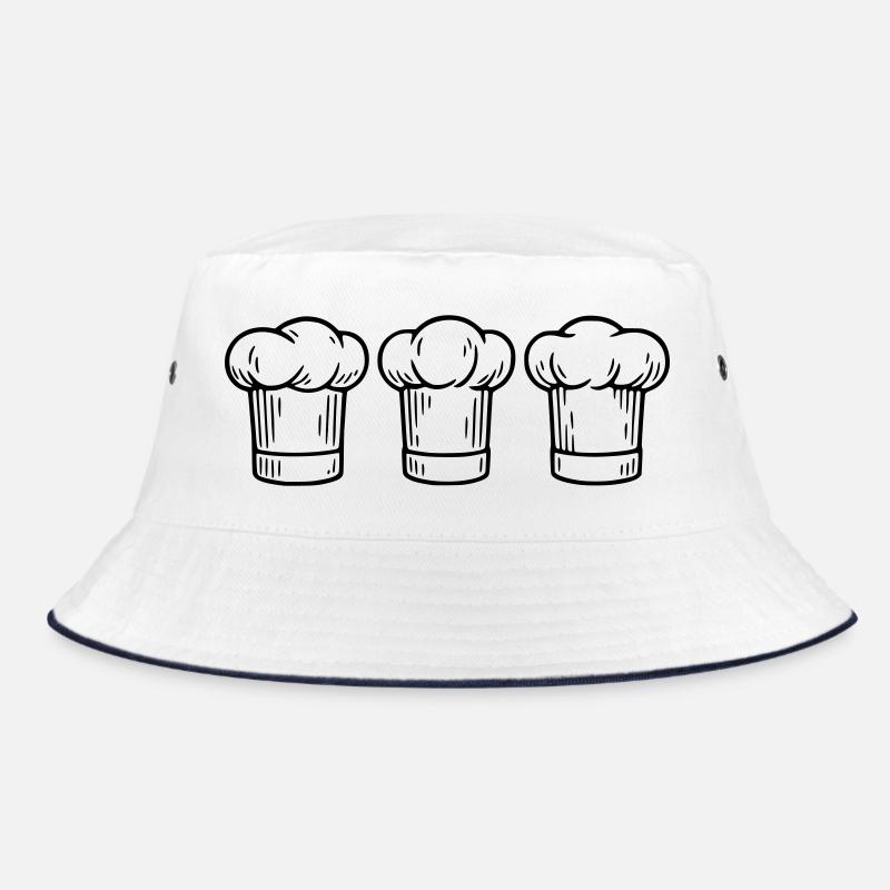 3 Toques - Bucket Hat - white/navy