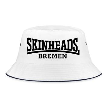 Skinheads Bremen - Bucket Hat - white/navy - Front