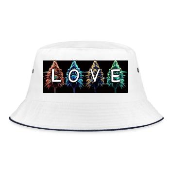 Bud Love - Bucket Hat - white/navy - Front