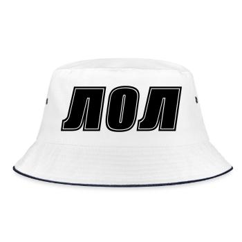 lol - Bucket Hat - white/navy - Front