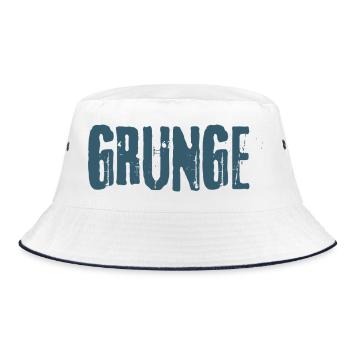 grunge - Bucket Hat - white/navy - Front