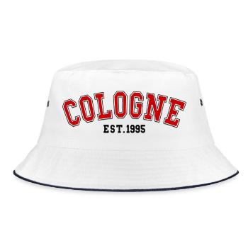 Cologne_Est_1995 - Bucket Hat - Weiß/Navy - Vorne
