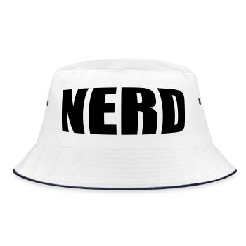 Nerd - Bucket Hat - white/navy - Front