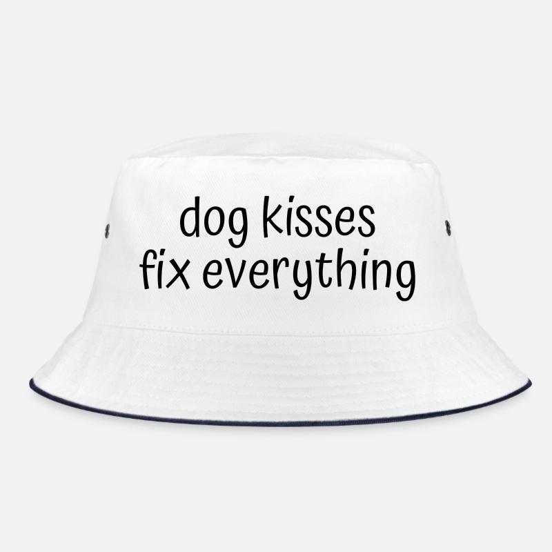 Les baisers de chien résolvent tout - Dicton mignon pour les chiens Bob