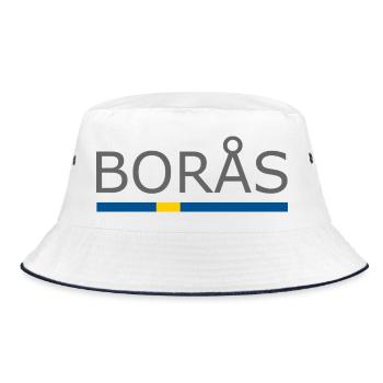 Drapeau de la Suède - Boras - Sverige - Schweden - Bob - blanc/marine - Devant