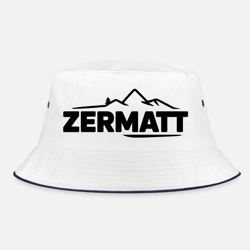 Zermatt - Souvenir Design - Bob - blanc/marine