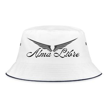 Alma Libre Design - Bucket Hat - white/navy - Front